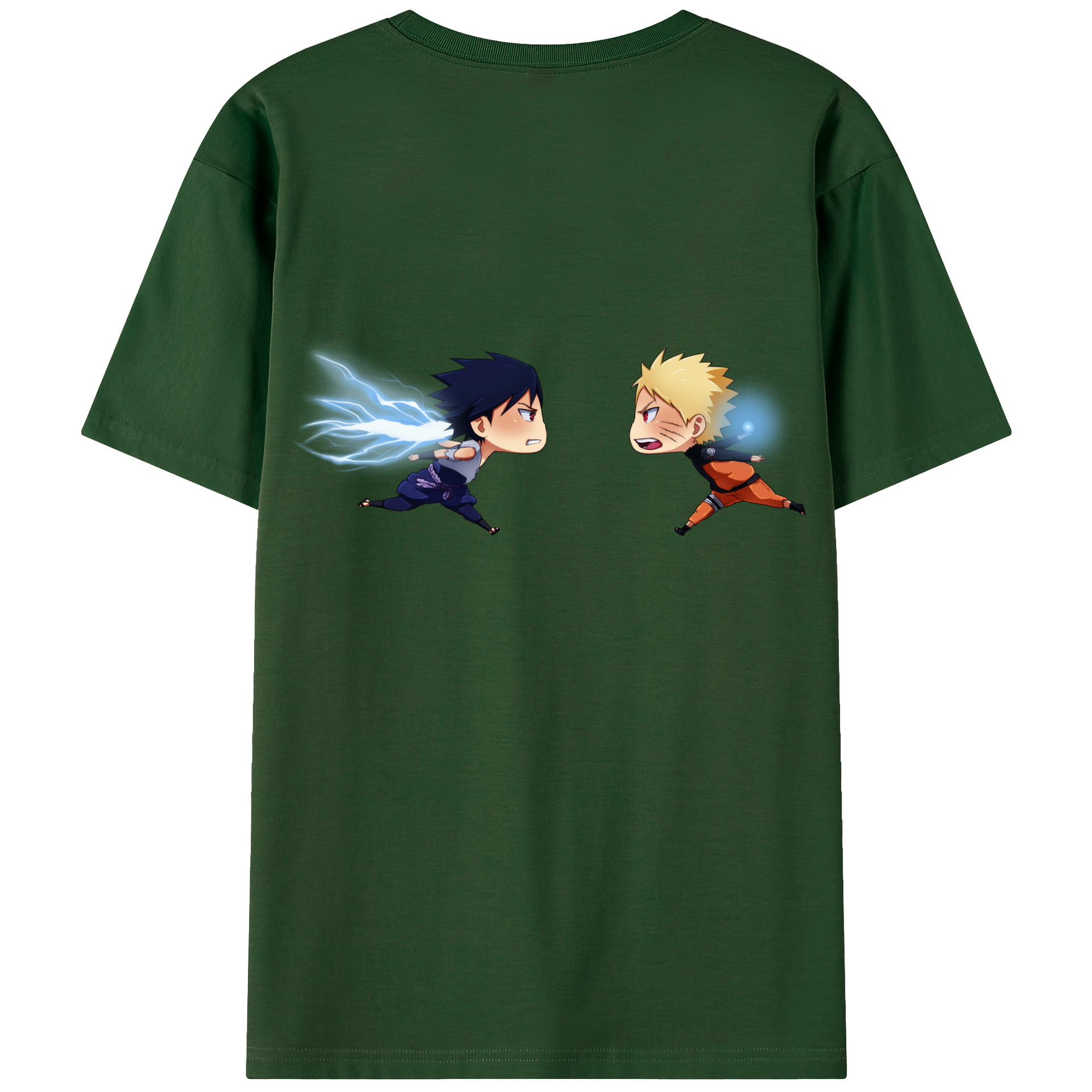 （画像用） NARUTO -ナルト- うずまき ナルト Uzumaki Naruto 綿100％半袖Tシャツ（背面プリント）